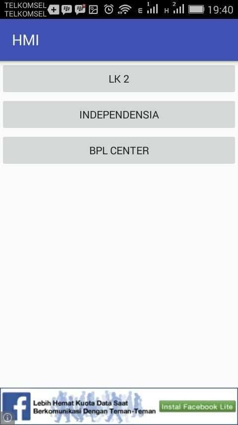 HMI (Himpunan Mahasiswa Islam) screenshot 1
