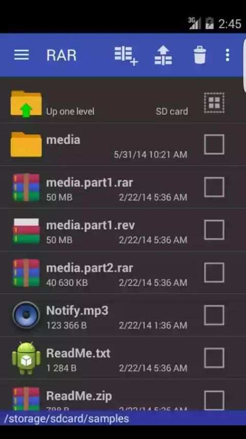 WinRAR screenshot 1