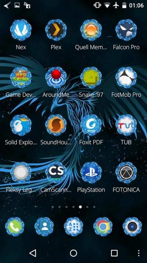 CM Launcher Phoenix Theme скриншот 2