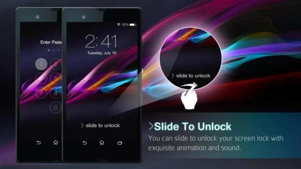 Lock Screen Xperia Theme screenshot 2
