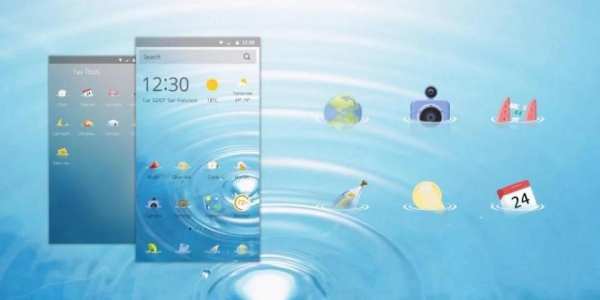 Swimming CM Launcher theme screenshot 2