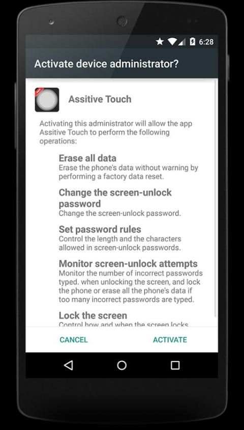 Assistive touch 4 تصوير الشاشة
