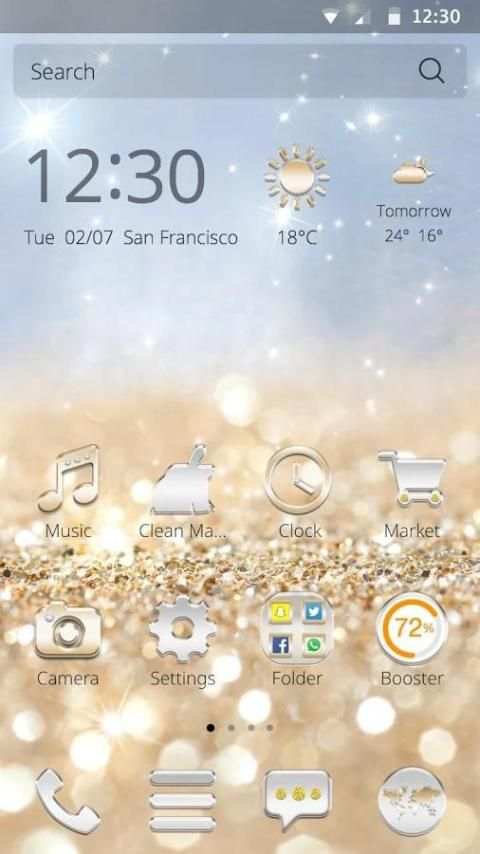 Gold and Silver Theme screenshot 3
