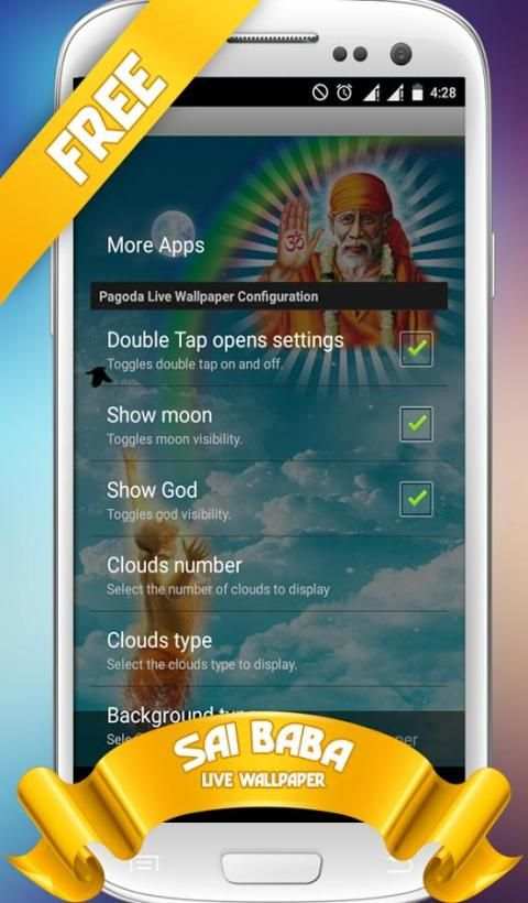 Sai Baba Live Wallpaper screenshot 1