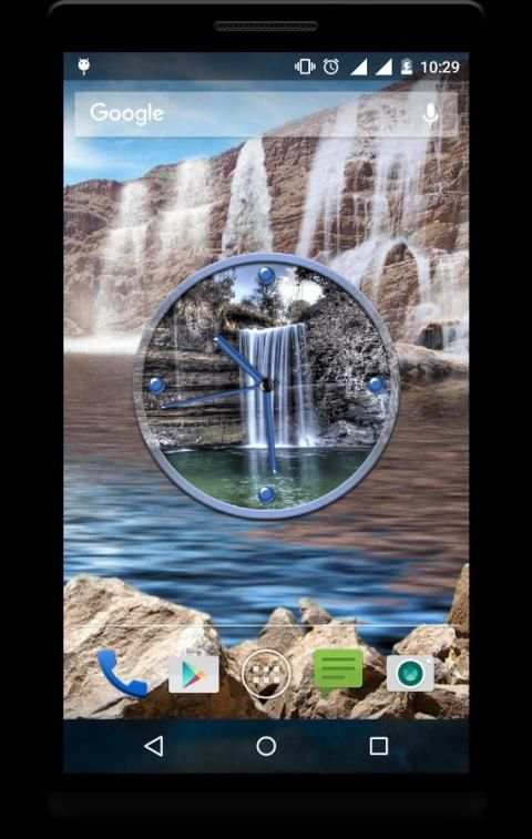 Waterfall Clock Live Wallpaper 5 تصوير الشاشة