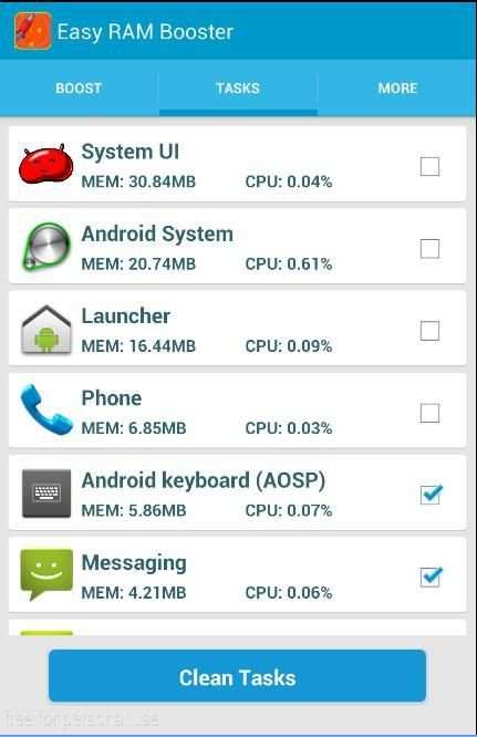 Ram Booster Clean скриншот 3