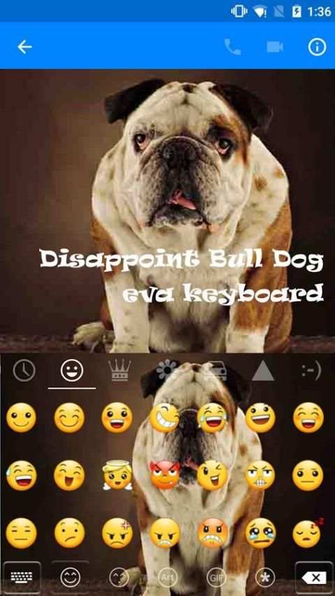 Disappoint Bull Dog Keyboard screenshot 3