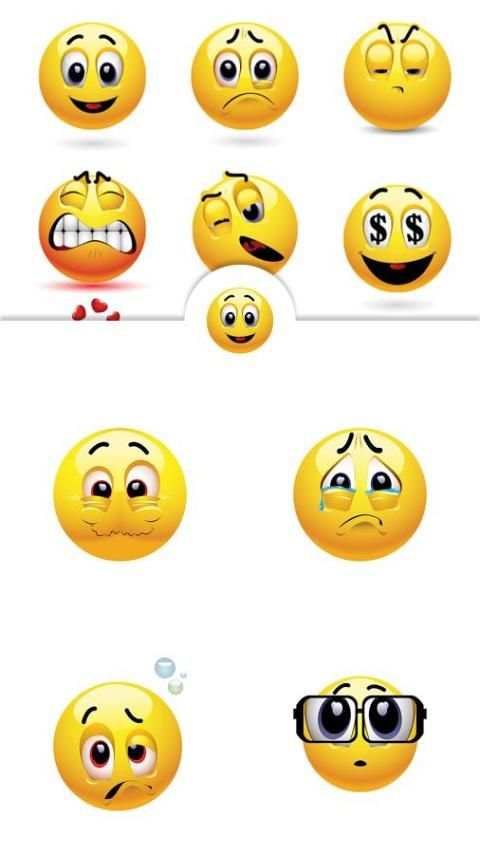 Happy Cry Love Sad Emoticons screenshot 5