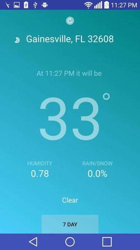 WeatherForecastApp screenshot 1