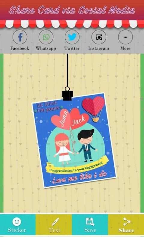 Engagement Greetings Card screenshot 1