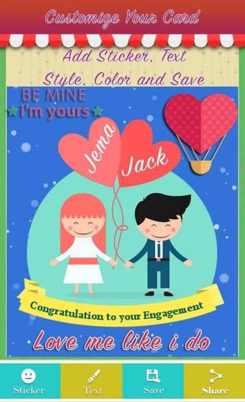 Engagement Greetings Card screenshot 4