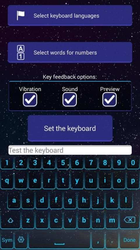Starry Sky Keyboard Changer screenshot 4