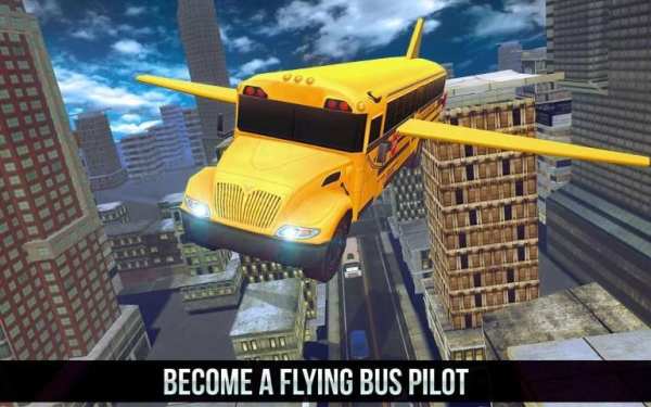 Flying City Bus Simulator 2016 screenshot 5