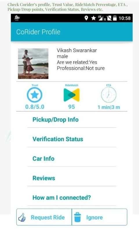 InstaRide,Instant RideSharing स्क्रीनशॉट 3