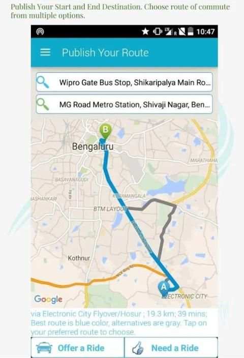 InstaRide,Instant RideSharing स्क्रीनशॉट 4