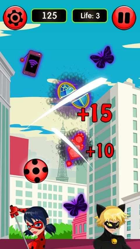 Ninja ladybug and cat noir screenshot 2