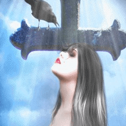 # # Gothic Cross Girl Live Wallpaper icon