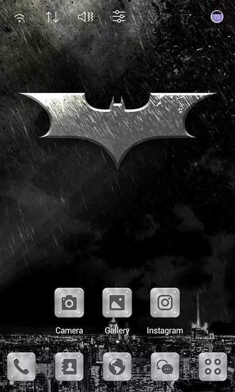 Black Dark Hero Launcher theme screenshot 5