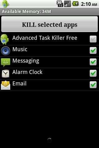 Advanced Task Killer 2 تصوير الشاشة