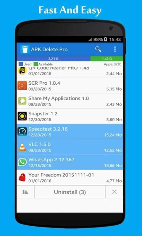 APK Delete Pro screenshot 1