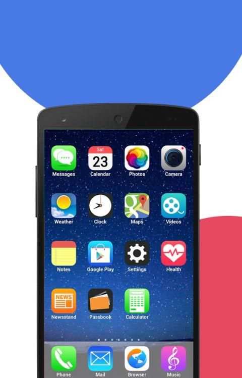 OS Launcher 9 Pretty Kool screenshot 1