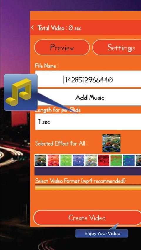 Video Creator with Musics screenshot 1
