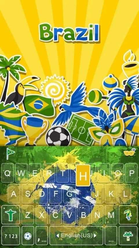 Brazil Emoji Kika Keyboard screenshot 7