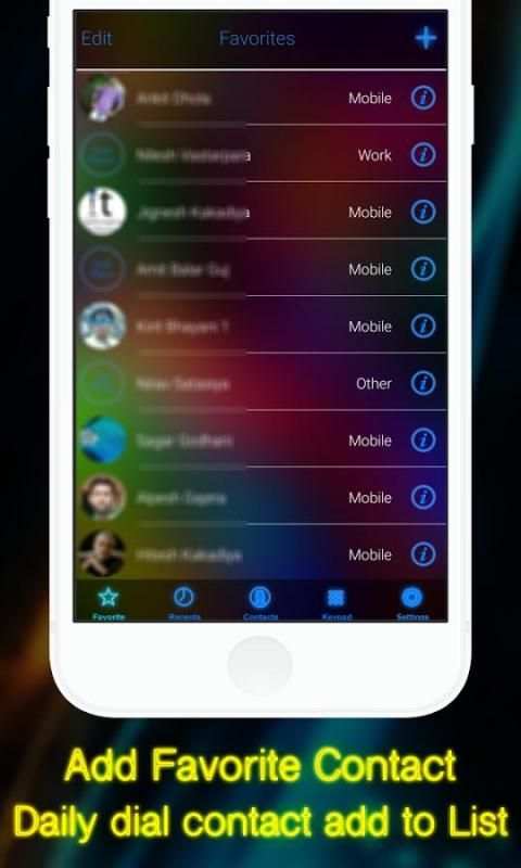 Neon Caller Screen + Dialer screenshot 3