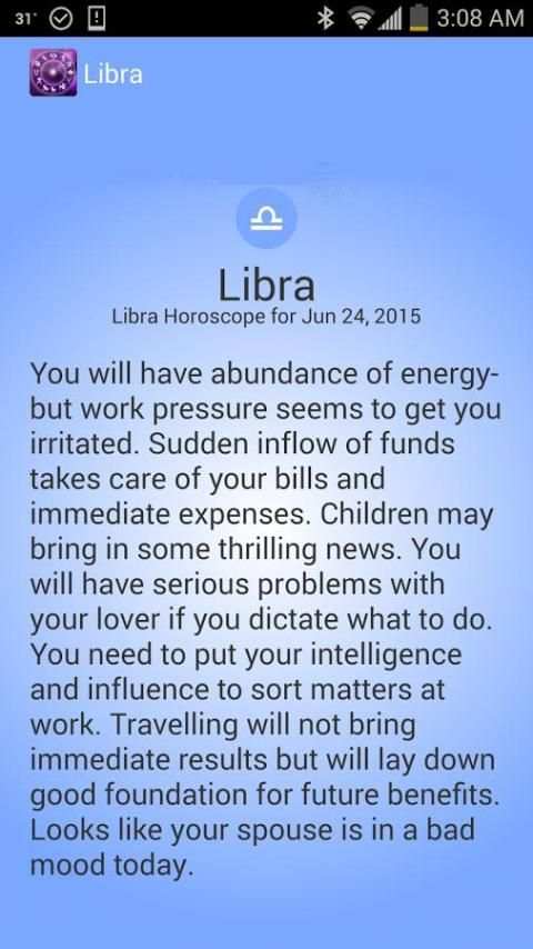 Mon Horoscope du jour 2016 screenshot 1