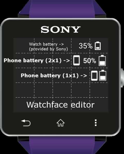 Phone Battery Widget for SW2 скриншот 2