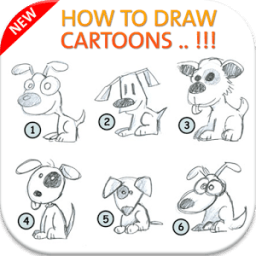 How to draw cartoons أيقونة
