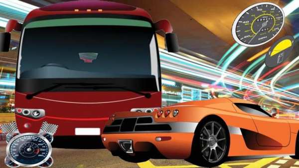 Bus Traffic Racer FREE! screenshot 3