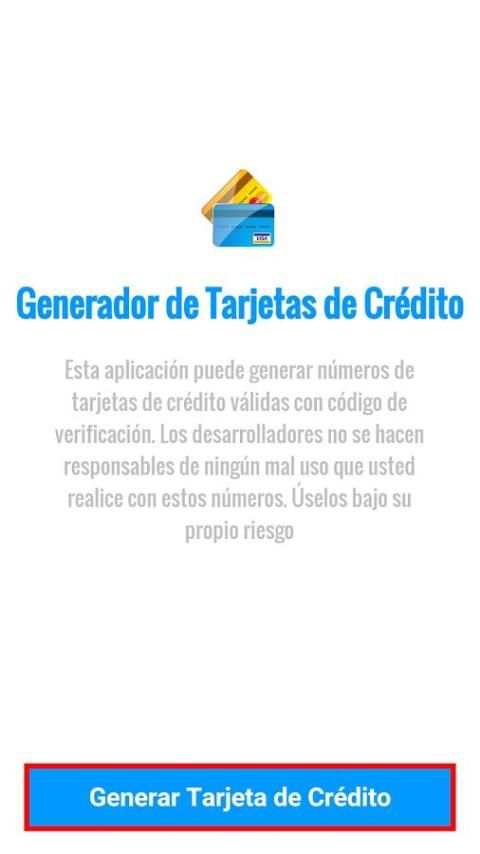 Tarjetas de Credito скриншот 2