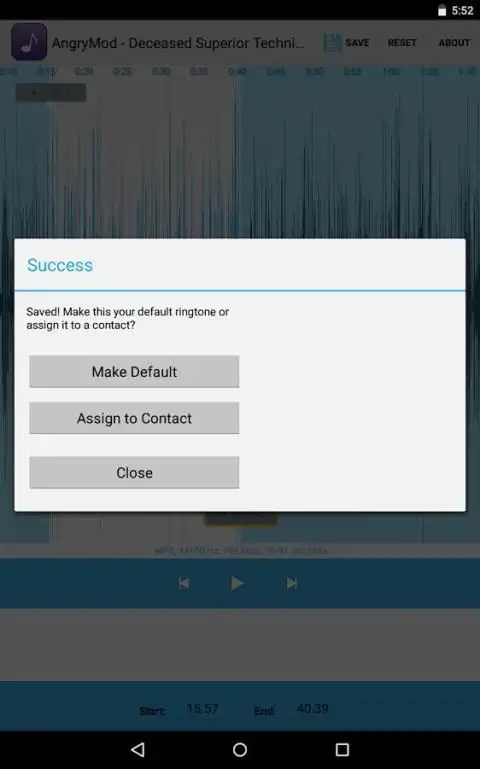 MP3 Cutter 2016 screenshot 2