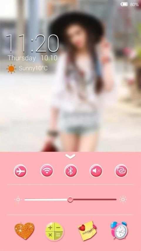 Sexy girl - city # iDO Theme screenshot 6