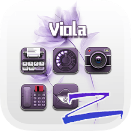 Viola Theme - ZERO Launcher आइकन