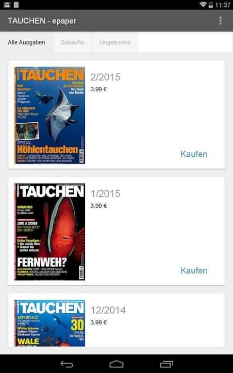 TAUCHEN · epaper 8 تصوير الشاشة