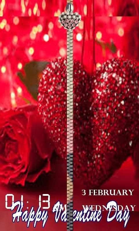 Valentine's Day Zipper Lock screenshot 4