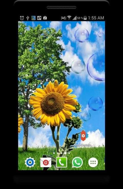 Bubbles Live Wallpaper FREE स्क्रीनशॉट 3
