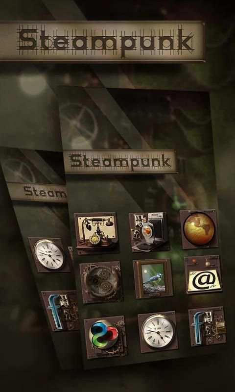 Steampunk GO Launcher स्क्रीनशॉट 5