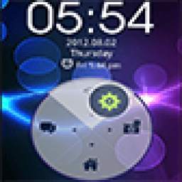 GO Locker Neon Blue HD Theme 1.3.3