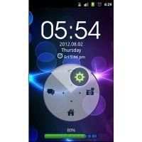 Neon Blue HD GO Locker Theme स्क्रीनशॉट 4