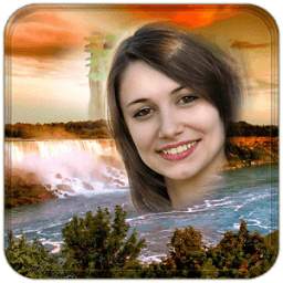 Waterfall photo frame effects