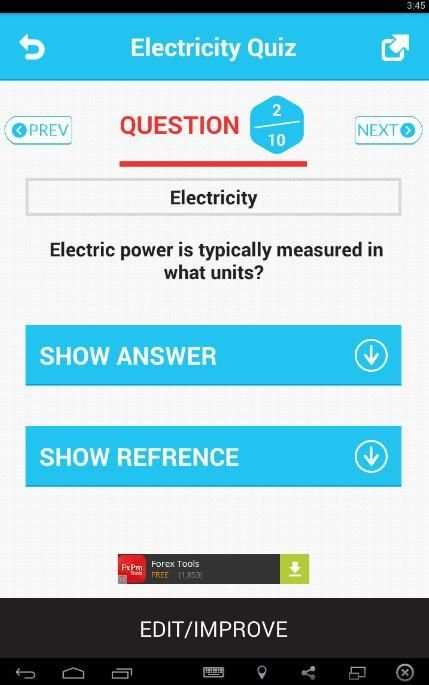 Electricity Quiz स्क्रीनशॉट 3