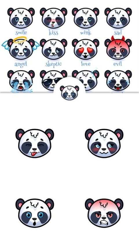 Panda Fighting Smiley Face 6 تصوير الشاشة