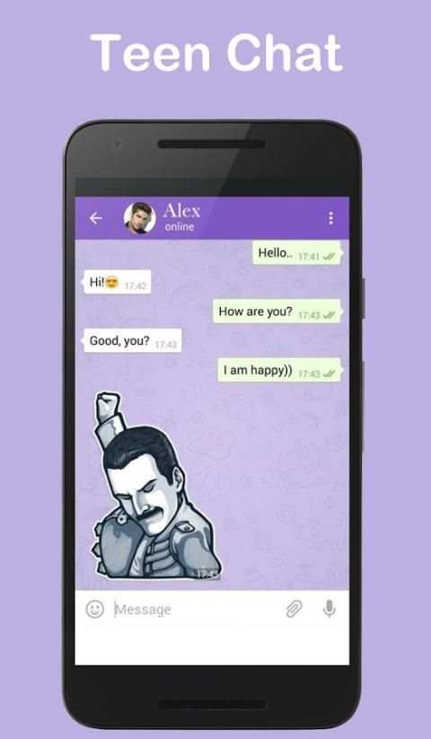 Teen Messenger and Chat скриншот 1
