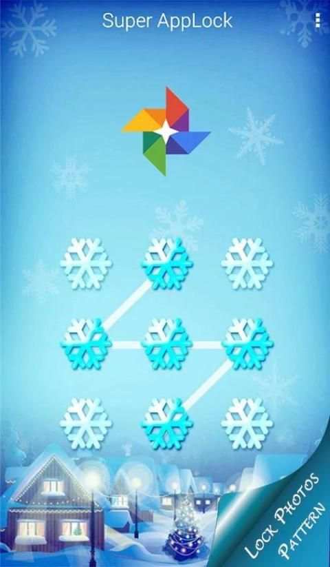 Tema Salju Langit applock screenshot 3