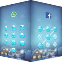 AppLock theme snow sky screen