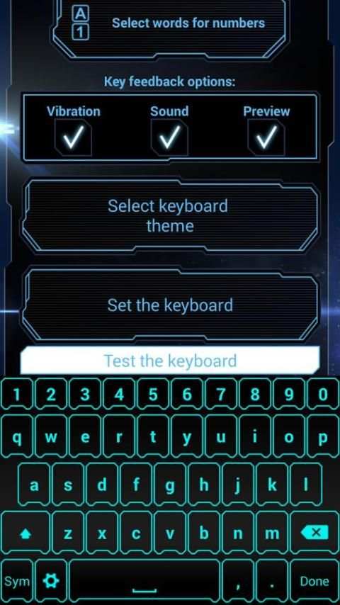 Futuristic Theme Keyboard App screenshot 5