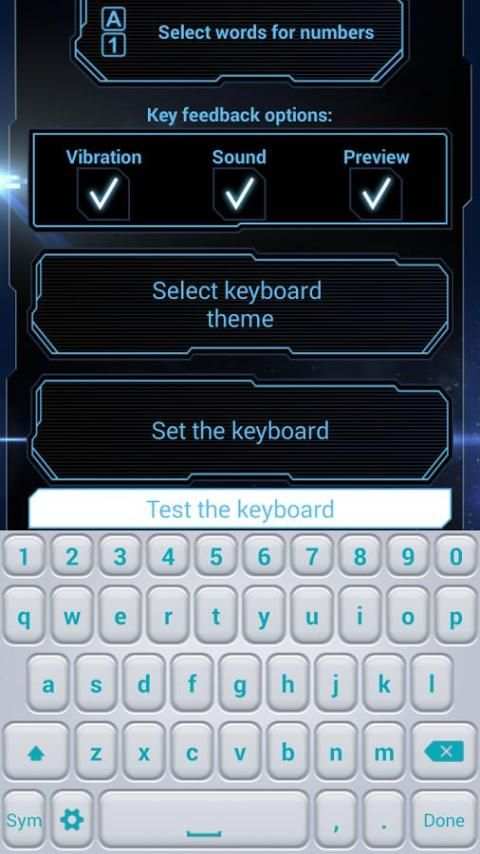 Futuristic Theme Keyboard App screenshot 7